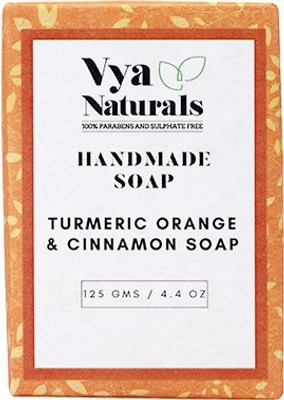 

Vya Naturals Turmeric Orange & Cinnamon Handmade Soap(125 g)