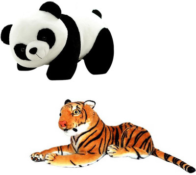 

Speoma PANDA AND TIGER ANIMAL SOFT TOY COMBO - 30 cm(Multicolor)