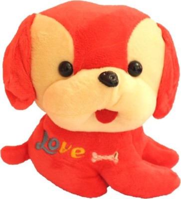 

Bells N Blooms Puppy Plush Toy - 18 cm(Red)