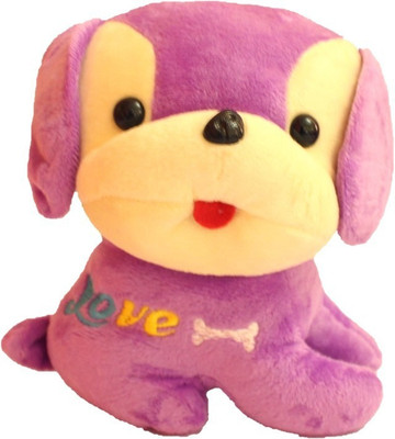 

Bells N Blooms Puppy Plush Toy - 18 cm(Purple)