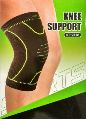 

JDGEE Knee Support BRANDED (, Black, GREEN STRIP) Knee, Calf & Thigh Support (, Black