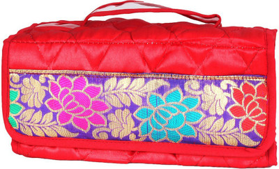 

Pretty Krafts Cosmetic Organizer Makeup cum Vanity Box(Maroon)