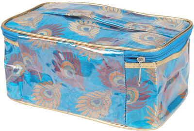 

Pretty Krafts Travel Accessories Organisr Makeup Vanity Box(Blue)