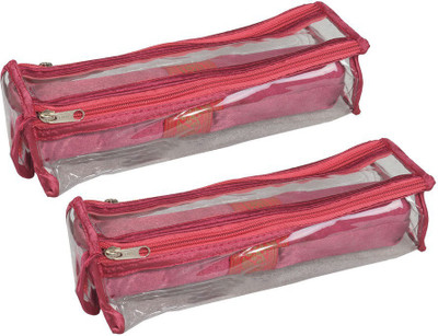 

Pretty Krafts 2 Piece Travel Case Pink Bangles Organiser Vanity Box(Pink)
