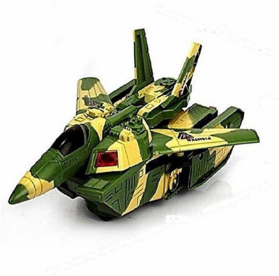 

imtion Automatic Indian Army Deformation 2 in 1 Aircraft & Tank With Light, Musical Toys(Multicolor)