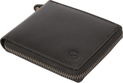 

LIMERENCE Men Casual Black Genuine Leather Wallet(6 Card Slots)