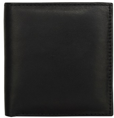 

AspenLeather Men Black Genuine Leather Wallet(8 Card Slots)