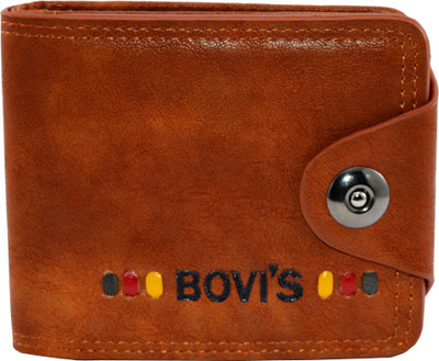 

BOVI'S Men Tan Artificial Leather Wallet(9 Card Slots), Rust