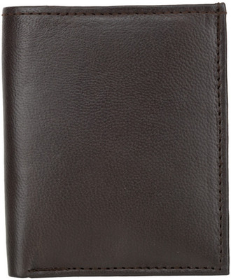 

AspenLeather Men Brown Genuine Leather Wallet(8 Card Slots)