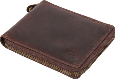 

LIMERENCE Men Casual Brown Genuine Leather Wallet(6 Card Slots), Dark brown