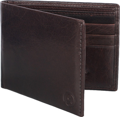 

LIMERENCE Men Formal Brown Genuine Leather Wallet(7 Card Slots), Dark brown