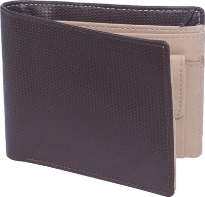 

TITOS Men Casual Brown, Purple Artificial Leather Wallet(8 Card Slots), Brown;cream