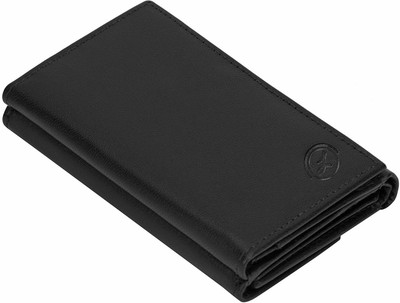 

LIMERENCE Girls Brown Genuine Leather Wallet(12 Card Slots), Black