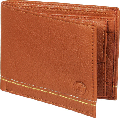 

LIMERENCE Men Casual Tan Artificial Leather Wallet(5 Card Slots)