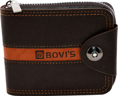 

BOVI'S Men Brown Artificial Leather Wallet(8 Card Slots)