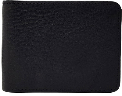 

Wildmount Men Black Genuine Leather Wallet(3 Card Slots)