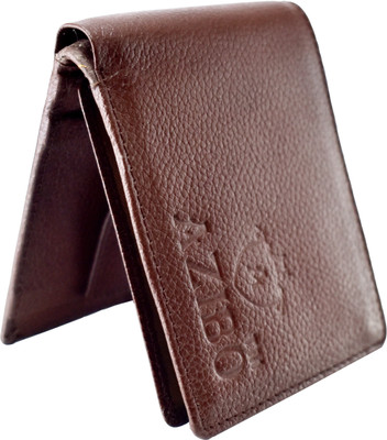 

Azibo Men Brown Genuine Leather Wallet(6 Card Slots)