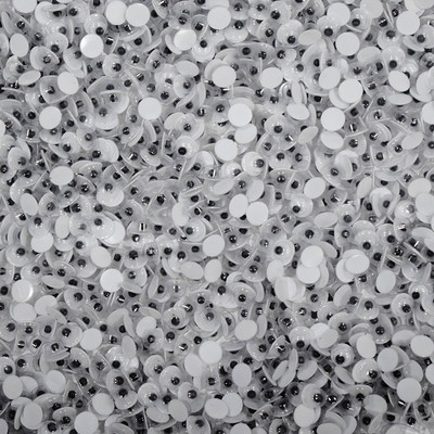 

YNS Crafts Stock Googly Moving Eyes Black & White: 200pcs 7mm.