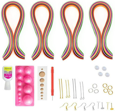 

BestUBuy 10 Piece Quilling Jewellery Making Kit with 400 Papers