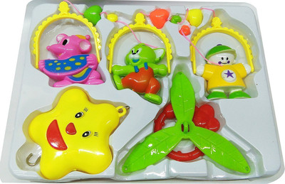 

Trade Globe Sweet Cuddle Cot Musical Rattle 6 Pieces Set for Infants Rattle(Multicolor)