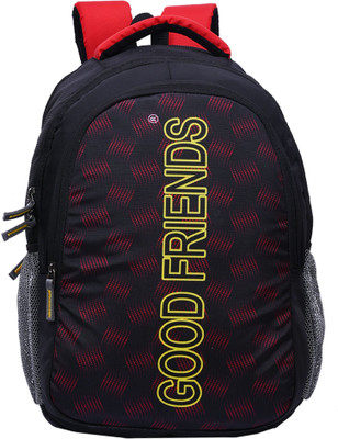 

Good Friends Unisex Waterproof 30 Laptop Backpack(Black), Red