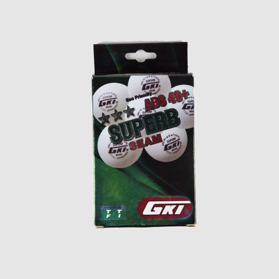 GKI TT Ball Table Tennis Ball(Standard, Pack of 6, White)
