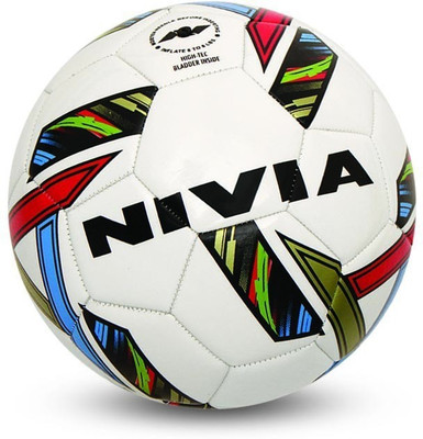 

Nivia Revolvo Football - Size: (Pack of 1, White, Multicolor