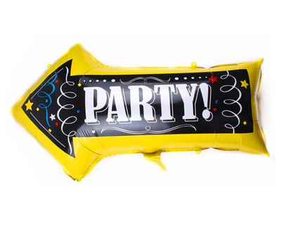 

Bash N Splash Printed Party Arrow Direction Foil Balloon Pack of 1 Pc Balloon(Multicolor, Pack of 1)
