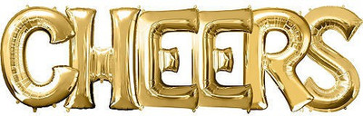 

TOYXE Solid CHEERS Letter Balloon(Silver, Pack of 6)