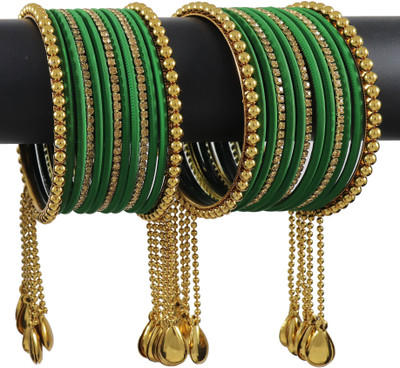 NMII Metal Zircon Bangle Set(Pack of 26)