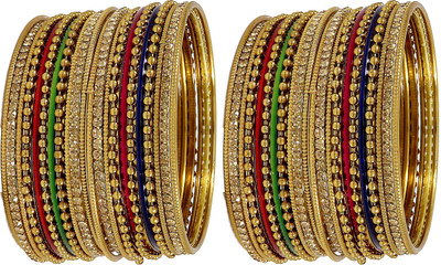 NMII Metal Zircon Bangle Set(Pack of 44)