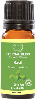 

Eternal Bliss Sweet Basil Essential Oil - Pure Natural Aromatherapy & Therapeutic Grade Oil For Skin Care & Hair Care Hair Oil (30 ML)(30 ml)