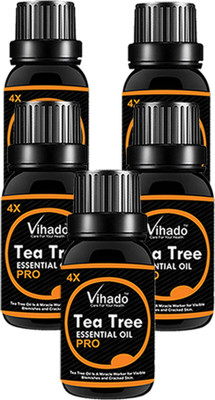 

VIHADO Tea Tree essential oil 4X PRO with Dropper (10 ML) (Pack of 5)(10 ml)
