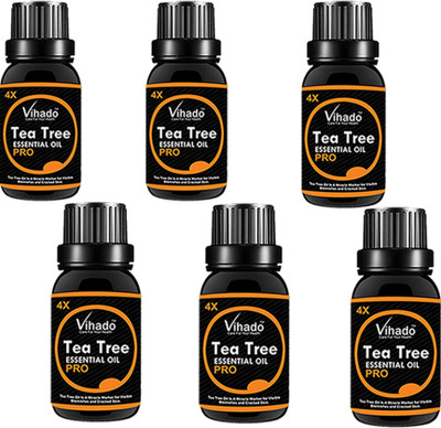 

VIHADO Tea Tree Oil Multipurpose Essential Oils 4X PRO Travel Pack (For Hair & Skin) 30 ML (PACK OF 6)(30 ml)