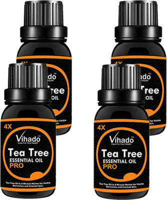 

VIHADO Pure Tea Tree Essential Oil 4X PRO (10 ML) (Pack of 4)(10 ml)