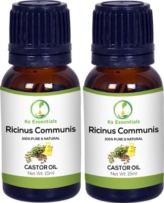 

Ks Essentials 100% Pure Castor Carrier Oil Natural & undiluted Hair Oil (15ml) Each(15 ml)
