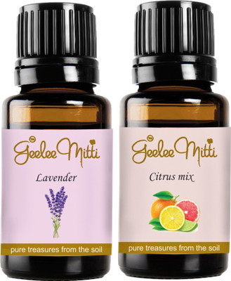 

Geeleemitti Pure Lavender and Citrus Essential Oil Combo Pack of 2(20 ml)