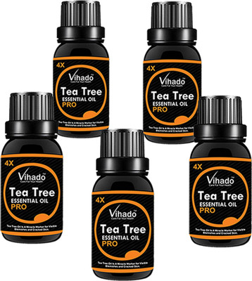 

VIHADO Pure Tea Tree Essential Oil 4X PRO (20 ML) (Pack of 5)(20 ml)