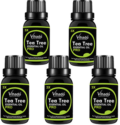 

VIHADO Pure Essential Tea Tree oil 3X PRO - 15ML (Pack of 5)(15 ml)