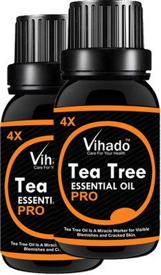 

VIHADO Tea Tree essential oil 4X PRO with Dropper (25 ML) (Pack of 2)(25 ml)