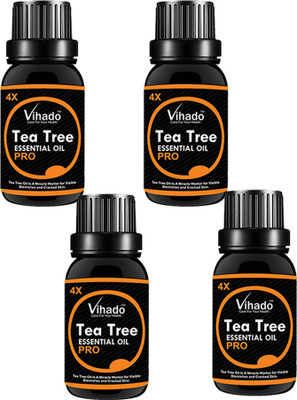 

VIHADO 100% Pure Essential Tea Tree oil 4X PRO - 20ML (PACK OF 4)(20 ml)