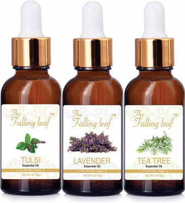 

THEFALLINGLEAF PACK OF ESSENTIAL OILS ( TEA TREE/TULSI/LAVENDER) (30ML EACH)(30 ml)