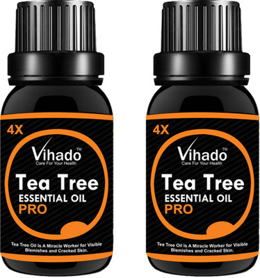 

VIHADO Pure Tea Tree Essential Oil 4X PRO (25 ML) (Pack of 2)(25 ml)