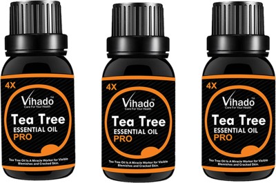 

VIHADO Pure Tea Tree Essential Oil 4X PRO (30 ML) (Pack of 3)(30 ml)