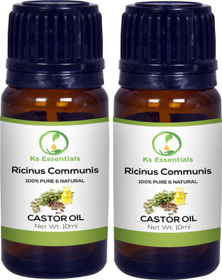 

Ks Essentials 100% Pure Castor Carrier Oil Natural & undiluted Hair Oil (10ml) Each(10 ml)