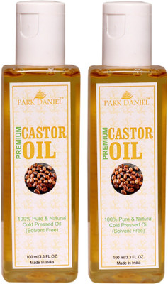 

Park Daniel Premium Cold Pressed Hexane Free Castor oil set of 2 No.100 ml Bottles(200 ml)
