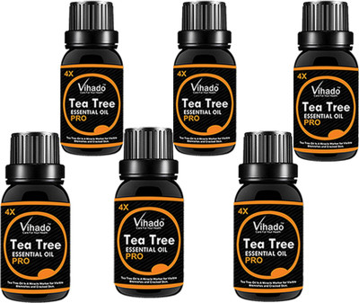 

VIHADO Tea Tree Essential Oil 4X PRO for Skin, Hair and Acne care (20 ML) (Pack of 6)(20 ml)