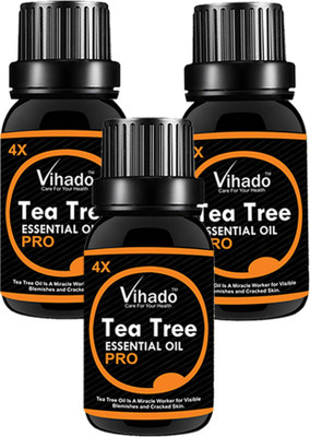 

VIHADO Tea Tree Essential Oil 4X PRO for Skin, Hair and Acne care (15 ML) (Pack of 3)(15 ml)