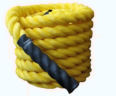 

Esskay Uttam BR60 Battle Rope(Length: 60 ft, Weight: 12 kg, Thickness: 1.5 inch)