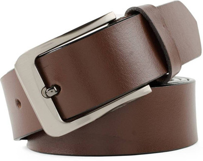 

MILLIONAIRES Men Casual Brown Genuine Leather Belt